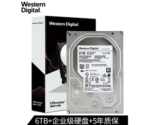 WD/西部數據 6TB SATA6Gb/s 7200轉256M 企業(yè)級硬盤(pán)(HUS726T6TALE6L4)