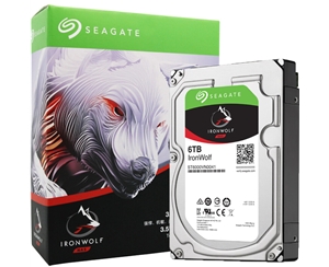 希捷（SEAGATE）酷狼NAS硬盤(pán) 6T 網(wǎng)絡(luò )云存儲陣列機械硬盤(pán)