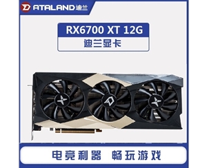迪蘭顯卡RX6700XT 12G D6 X戰神 DP*3+HDMI(三風(fēng)扇)