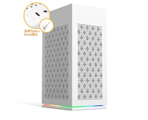 aigo愛(ài)國者YOGO S1白色 小新桌面迷你電腦機箱（標配1把風(fēng)扇/Type-C接口/支持ITX主板/SFX電源/240水冷）